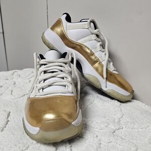 Gold and White Sneakers